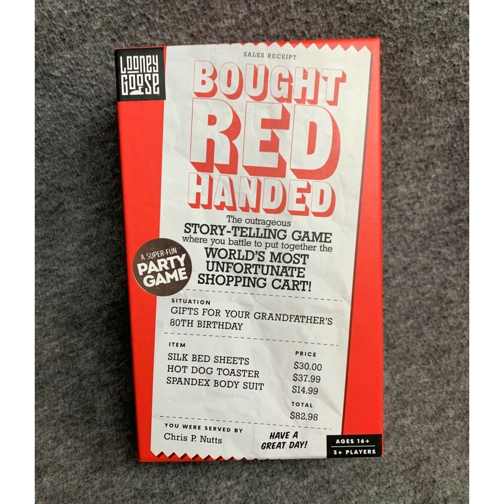 NEW SEALED - Bought Red Handed Puzzle Story-Telling Party Game by Looney Goose